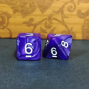 Royal Amethyst Pearl 7-Dice Set: D&D Roleplaying Elegance