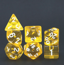 Dazzling Yellow Translucent Dice Set: D&D Roleplaying Essentials