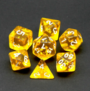 Dazzling Yellow Translucent Dice Set: D&D Roleplaying Essentials