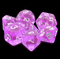 Enchanted Purple Translucent Dice Set: D&D Roleplaying Essentials