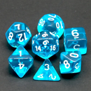 Mystic Blue Translucent Dice Set: D&D Roleplaying Essentials