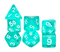 Radiant Teal Translucent Dice Set: D&D Roleplaying Essentials