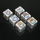 (White) Owl Dice | Printed d6 Dice Featuring Fantasy Animal Numbered