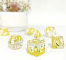 Pineapple Themed Dice | 7-Dice Resin Dice Set RPG Dice