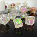 Fruit Medloy | 7-Dice Resin Dice Set DND Dice with Inclusion