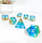 Coconut Themed Dice | 7-Dice Resin Dice Set Polyhederal Dice Set