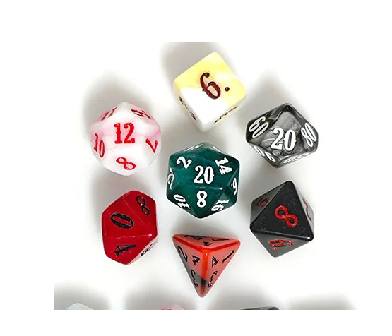 Random Blend | 7-Dice Acrylic Dice Set DND Dice Mystery