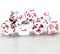 Crimson Dawn: 7-Dice Acrylic DnD Set - Heat Reactive Color Change Dice