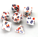 Solar Eclipse: 7-Dice Acrylic DnD Set - Heat Reactive Color Change Dice