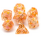 Hot Air Balloon  | 7-Dice Resin Dice Set DND Dice Orange