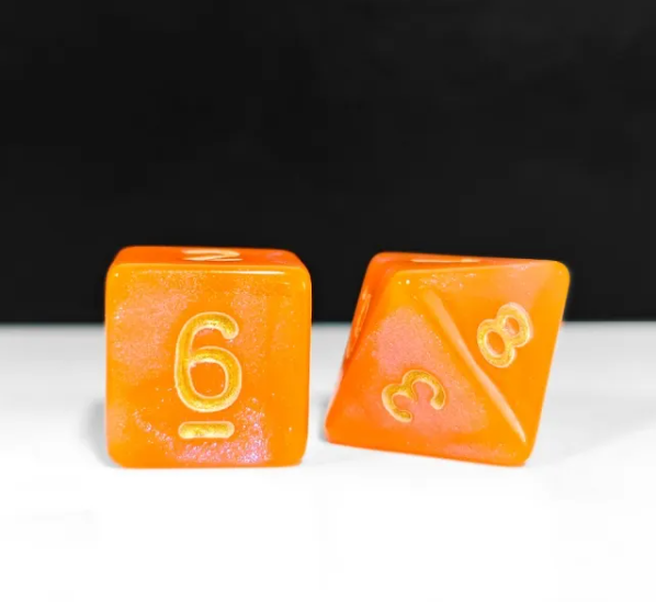 Aurora Collection - Crimson Dawn Dice Set