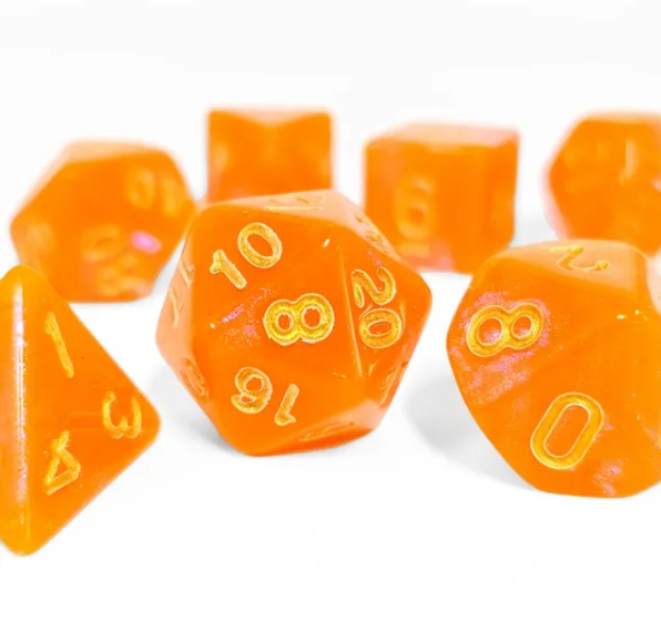 Aurora Collection - Crimson Dawn Dice Set