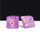 Aurora Collection - Twilight Amethyst Dice Set