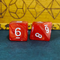 Radiant Scarlet Red Pearl 7-Dice Set: D&D Roleplaying Essentials