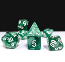 Verdant Emerald Pearl 7-Dice Set: D&D Roleplaying Essentials