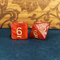 Crimson Gold Pearl 7-Dice Set: D&D Roleplaying Essentials