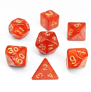 Crimson Gold Pearl 7-Dice Set: D&D Roleplaying Essentials