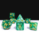 Jade Gold Pearl 7-Dice Set: D&D Roleplaying Essentials