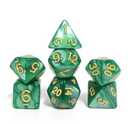 Jade Gold Pearl 7-Dice Set: D&D Roleplaying Essentials