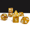 Caramel Glow Pearl 7-Dice Set: D&D Roleplaying Essentials