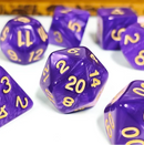 Royal Amethyst Pearl 7-Dice Set: D&D Roleplaying Essentials