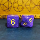 Royal Amethyst Pearl 7-Dice Set: D&D Roleplaying Essentials