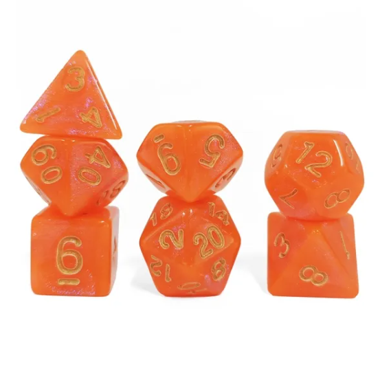 Aurora Collection - Crimson Dawn Dice Set