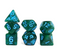 Aurora Collection – "Enchanted Emerald" 7-Dice Set