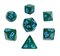 Aurora Collection – "Enchanted Emerald" 7-Dice Set