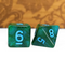 Aurora Collection – "Enchanted Emerald" 7-Dice Set