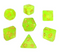 Aurora Collection – "Luminous Lime" 7-Dice Set