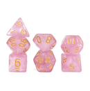 Aurora Collection - Rose Quartz Radiance Dice Set