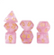 Aurora Collection - Rose Quartz Radiance Dice Set