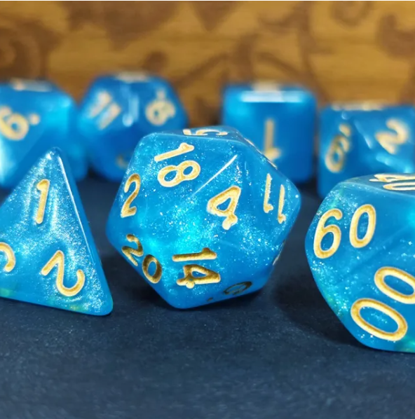 Aurora Collection - Ocean Breeze Dice Set