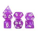 Aurora Collection – "Mystic Amethyst" 7-Dice Set