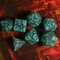 Jade Crackle Nexus: 7-Dice RPG Set