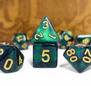 Aurora Collection -  Emerald Lumina Dice Set