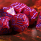 Crimson Twilight Veil Crackle Nexus: 7-Dice RPG Set