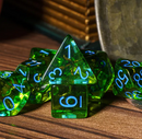 Mystic Archer's Enchantment | Green 7-Dice DND Hunter Dice Set