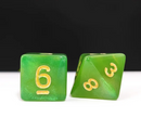 Aurora Collection -  Emerald Radiance Dice Set