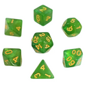 Aurora Collection -  Emerald Radiance Dice Set