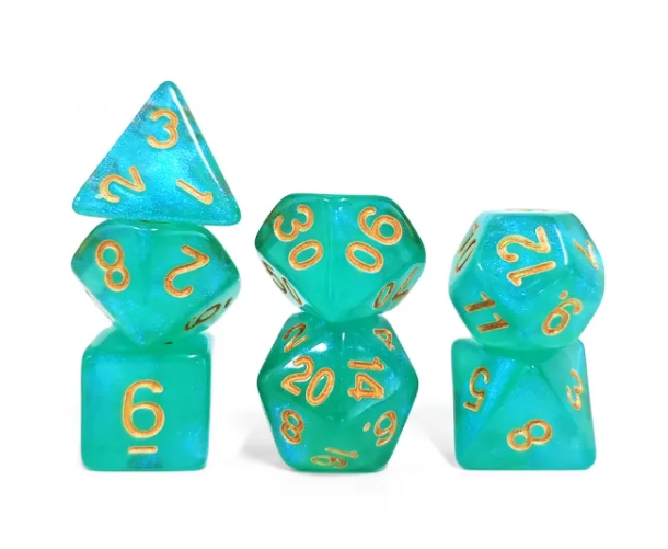 Aurora Collection -Ocean's Embrace Dice Set