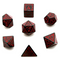 Arcane Flames Glyph Polyhedral Dice Set | 7-Dice Black & Red