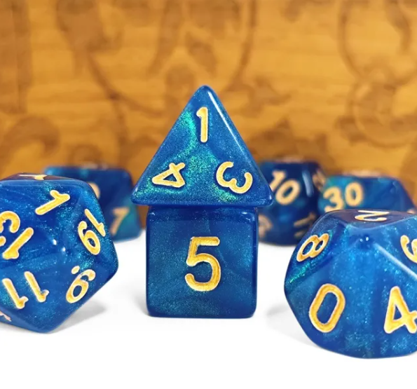 Aurora Collection - Water Wonder Dice Set