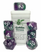 Goblin Green | 7-Dice Set Purple & Green Glitter Role4Initiative