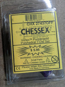 Chessex Vortex® Purple/Gold 7-Die Set – OOP Rare Vintage Polyhedral Dice