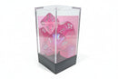 Chessex Borealis Pink/Silver Polyhedral 7-Die Set – OOP New Glitter (Non-Luminary, Rare)