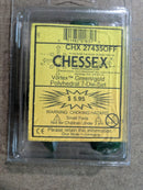 Chessex Vortex® Green/Gold 7-Die Set – OOP Rare Vintage Polyhedral Dice