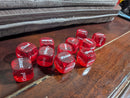 Red Tech-Themed Dice – “OS & Network” Word Dice (Sold Individually)