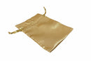 Gold Satin Dice Bag | 4 x 6 inches with Drawstring
